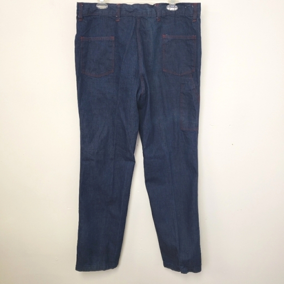 Vintage RAPPERS Jeans Like New 38x33 USA Made Painter Pocket High  Waist Flare - Picture 14 of 15